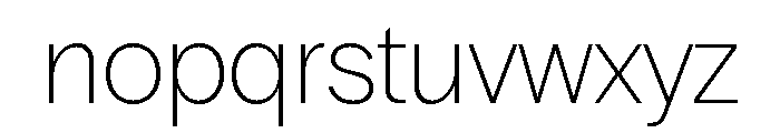 Radio Grotesk Thin Font LOWERCASE