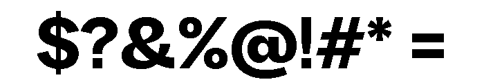 Radio Grotesk Ultrabold Font OTHER CHARS
