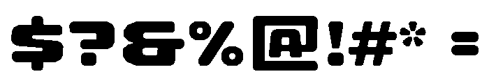 Radius Bold Instance Font OTHER CHARS