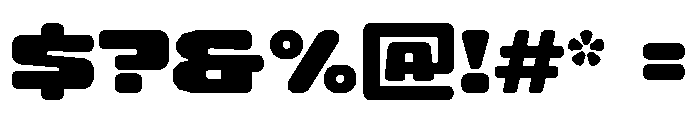 Radius Heavy Instance Font OTHER CHARS