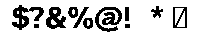 Rag Bold Font OTHER CHARS