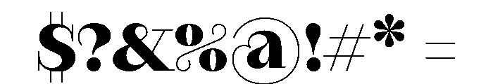 RaimDisplay Bold Font OTHER CHARS