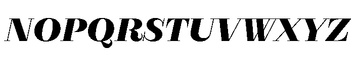 RaimDisplay BoldItalic Font UPPERCASE