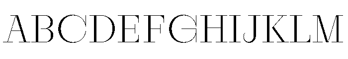 RaimDisplay Extralight Font UPPERCASE
