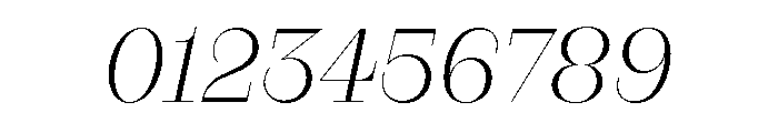 RaimDisplay ExtralightItalic Font OTHER CHARS