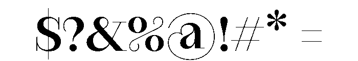 RaimDisplay Medium Font OTHER CHARS