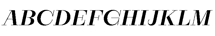 RaimDisplay MediumItalic Font UPPERCASE