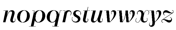 RaimDisplay MediumItalic Font LOWERCASE