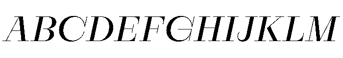 RaimDisplay RegularItalic Font UPPERCASE