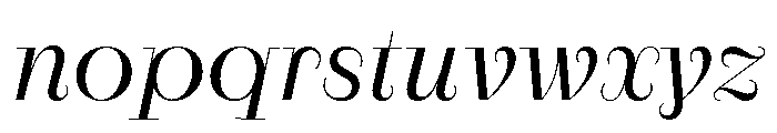 RaimDisplay RegularItalic Font LOWERCASE