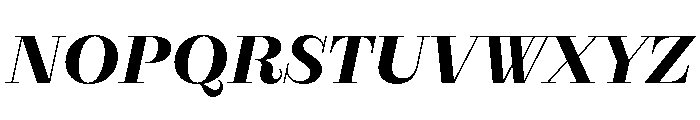 RaimDisplay SemiboldItalic Font UPPERCASE