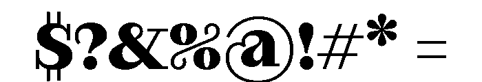 RaimStandard Bold Font OTHER CHARS
