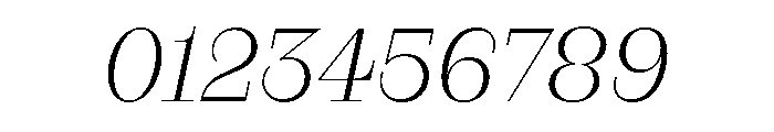 RaimStandard ExtralightItalic Font OTHER CHARS