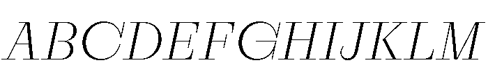 RaimStandard ExtralightItalic Font UPPERCASE