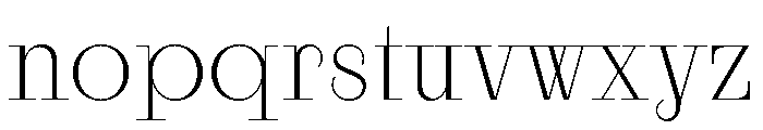 RaimStandard Extralight Font LOWERCASE