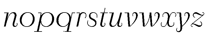 RaimStandard LightItalic Font LOWERCASE