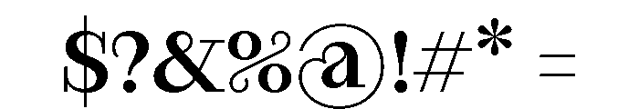RaimStandard Medium Font OTHER CHARS