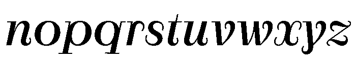 RaimStandard MediumItalic Font LOWERCASE