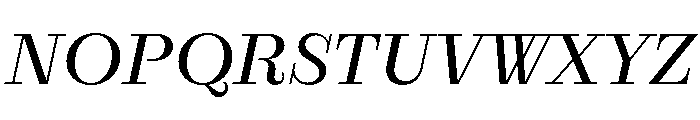 RaimStandard RegularItalic Font UPPERCASE