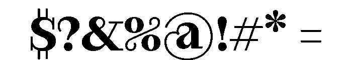 RaimStandard Semibold Font OTHER CHARS