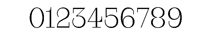 RaimText Extralight Font OTHER CHARS