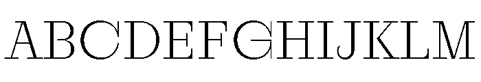 RaimText Extralight Font UPPERCASE