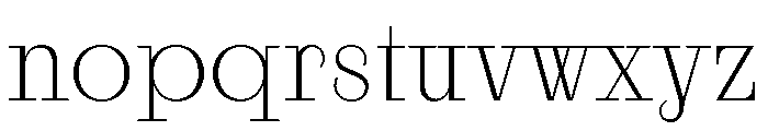 RaimText Extralight Font LOWERCASE