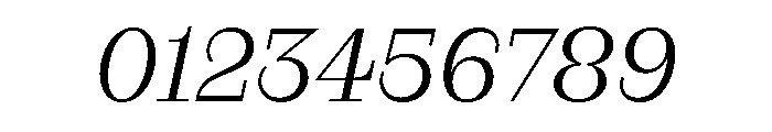 RaimText LightItalic Font OTHER CHARS