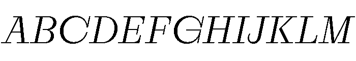 RaimText LightItalic Font UPPERCASE