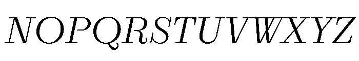 RaimText LightItalic Font UPPERCASE