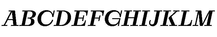 RaimText MediumItalic Font UPPERCASE