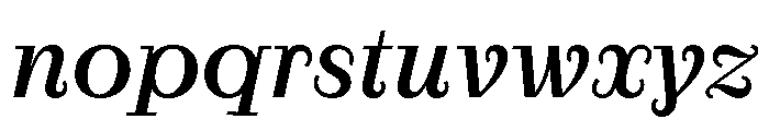 RaimText MediumItalic Font LOWERCASE