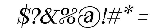 RaimText RegularItalic Font OTHER CHARS