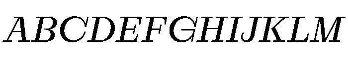 RaimText RegularItalic Font UPPERCASE