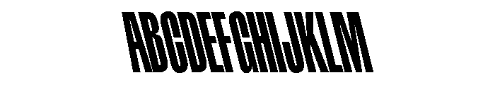 Rainer BoldSlanted Font UPPERCASE