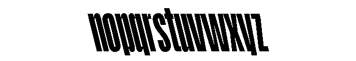 Rainer BoldSlanted Font LOWERCASE