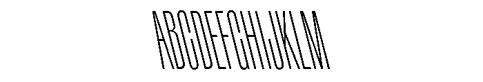 Rainer LightSlanted Font UPPERCASE