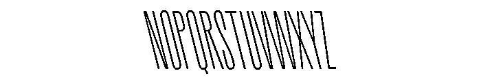 Rainer LightSlanted Font UPPERCASE