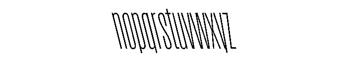 Rainer LightSlanted Font LOWERCASE
