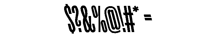 Rainer MediumSlanted Font OTHER CHARS