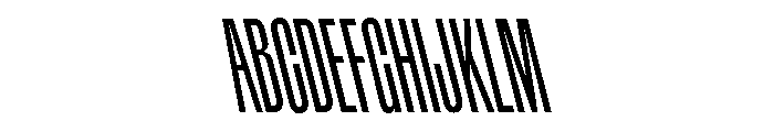 Rainer RegularSlanted Font UPPERCASE