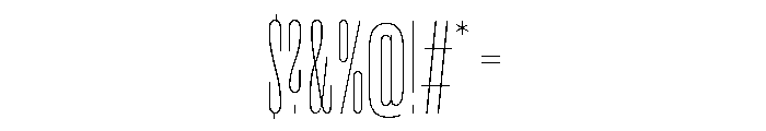 Rainer Thin Font OTHER CHARS