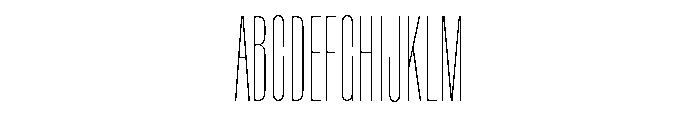 Rainer Thin Font UPPERCASE