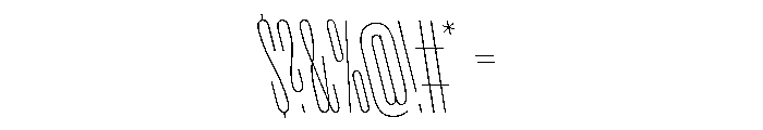 Rainer ThinSlanted Font OTHER CHARS