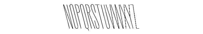 Rainer ThinSlanted Font UPPERCASE