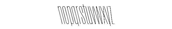 Rainer ThinSlanted Font LOWERCASE