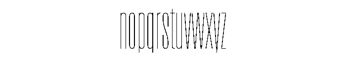 Rainer Thin Font LOWERCASE