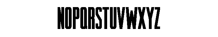 RaleighGothic CondensedExtraBold Font UPPERCASE