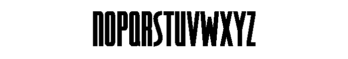 RaleighGothic CondensedExtraBold Font LOWERCASE