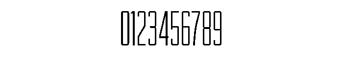 RaleighGothic CondensedLight Font OTHER CHARS